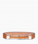 Full size Breastplate collar belt vegetable leather, gold
