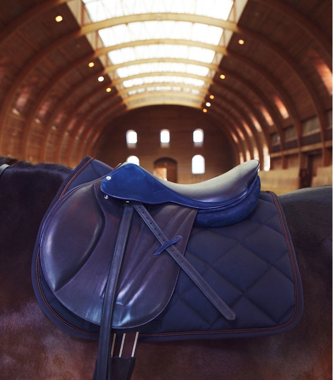 Guibert Paris - Guibert blue leather saddle