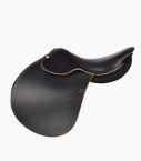 Guibert Paris - Saddle natural black and gold leather