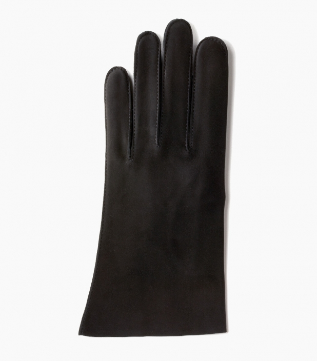 Men full-leather Saumur gloves, black