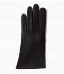 Men Saumur gloves with cashmere lining, black