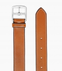 Stirrup buckle leather belt 35 mm