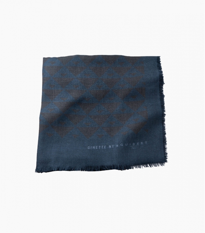 Modal & cashmere scarf, carbone 70x200