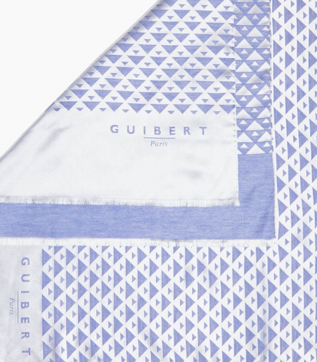 Guibert paris - Echarpe en modal et cashmere Quarter marker rouge et bordeaux