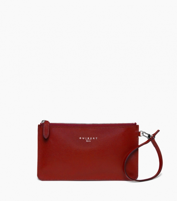Clutch red, taurillon pessoa