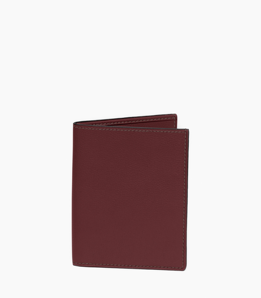 wallet taurillon leather