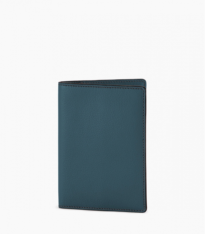 Slim wallet in black taurillon leather - Guibert Paris