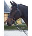 Full-leather Atherstone snaffle bridle, black