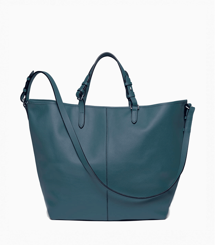 Peacock store blue bag