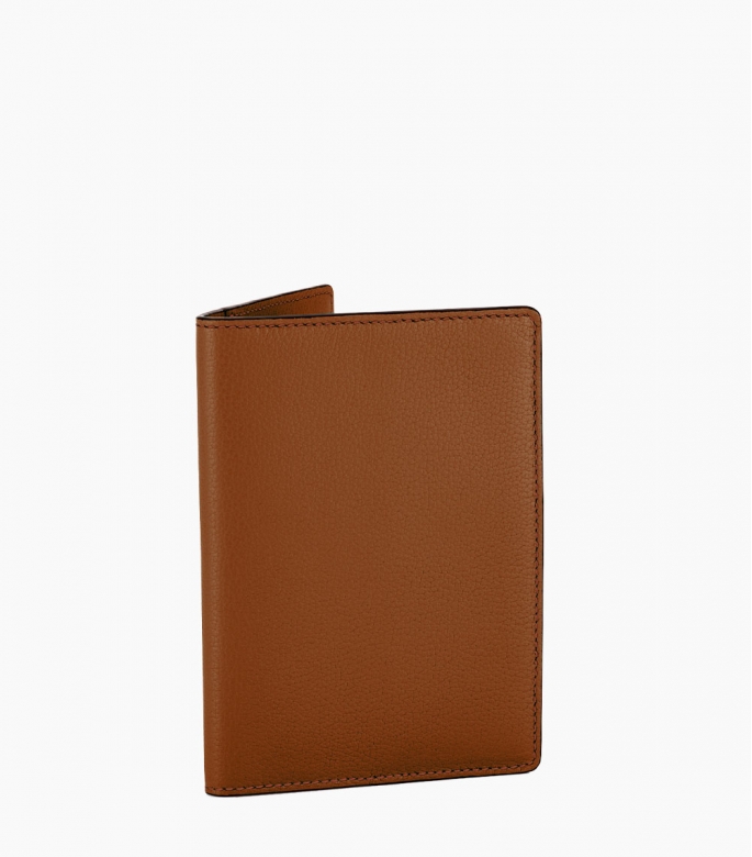 Porte-passeport taurillon Pessoa, new camel